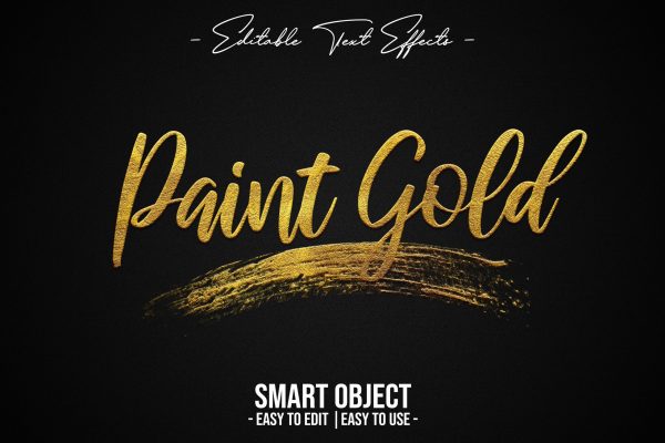 Paint-Gold-Text-Style-Effect
