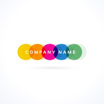 creative colorful vibrant logo vector